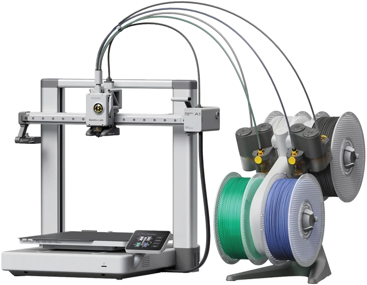 Bambu Lab A1 Combo 3D printer with AMS lite