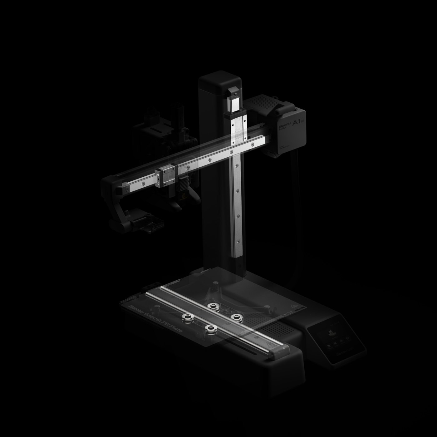 Bambu Lab A1 mini 3D printer on a desk