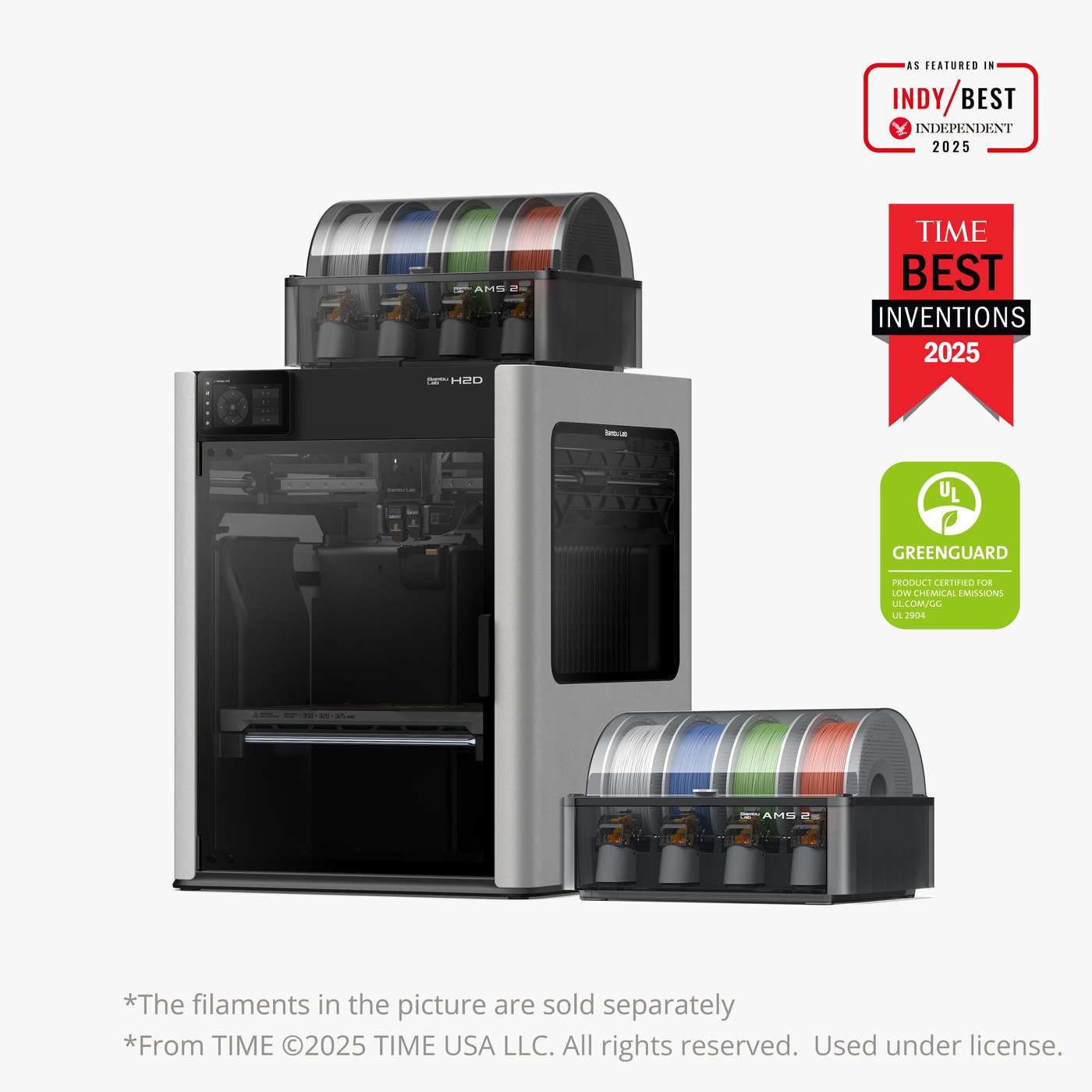 Bambu Lab H2D with AMS 2 Pro