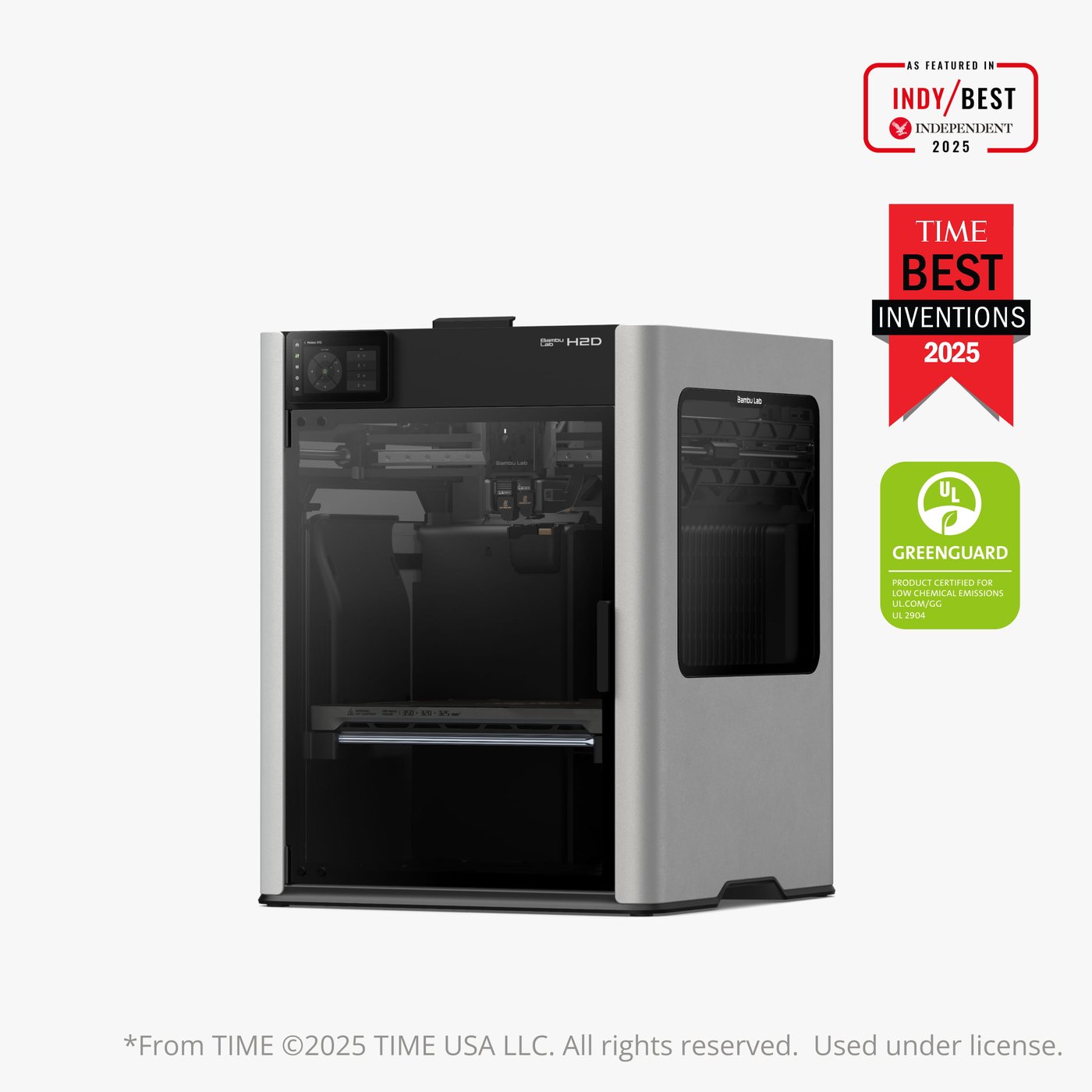 Bambu Lab H2D 3D printer, front view