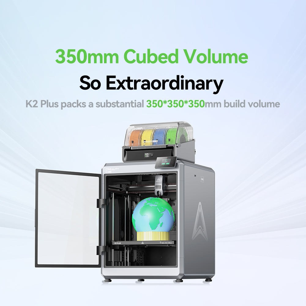 K2 Plus 350 mm cubed build volume