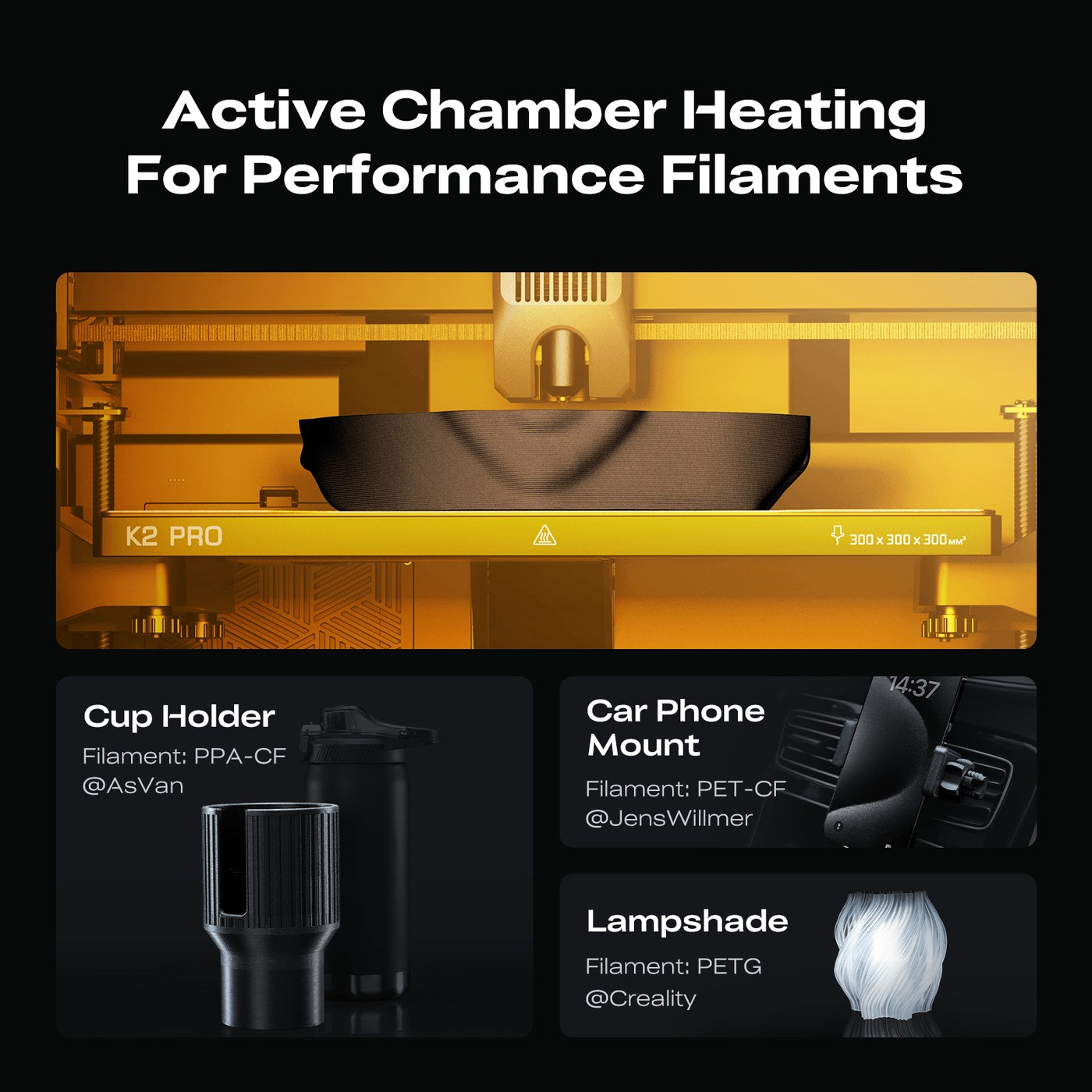 K2 Pro active chamber heating
